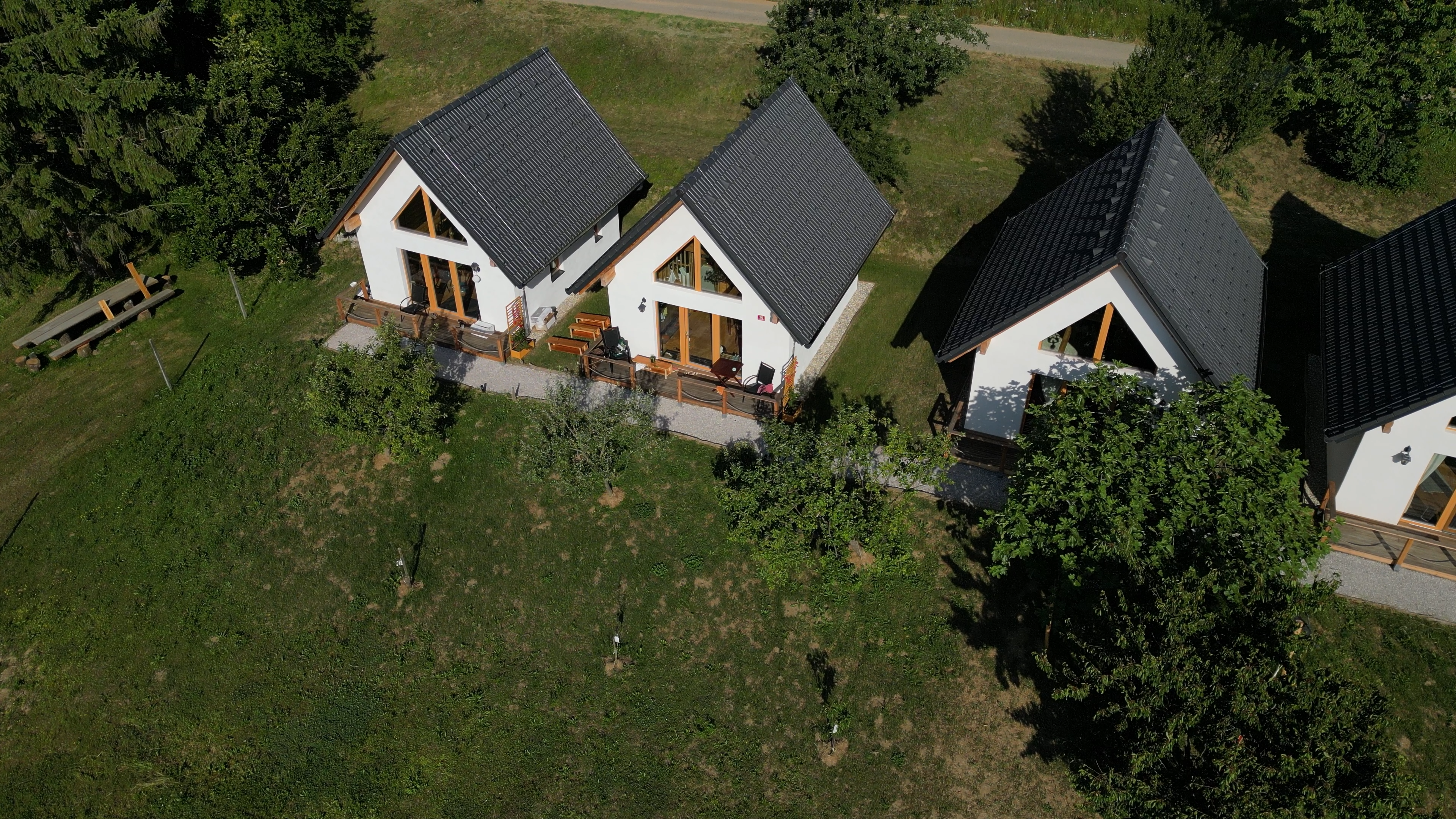 Dron posnetek razporeditve
